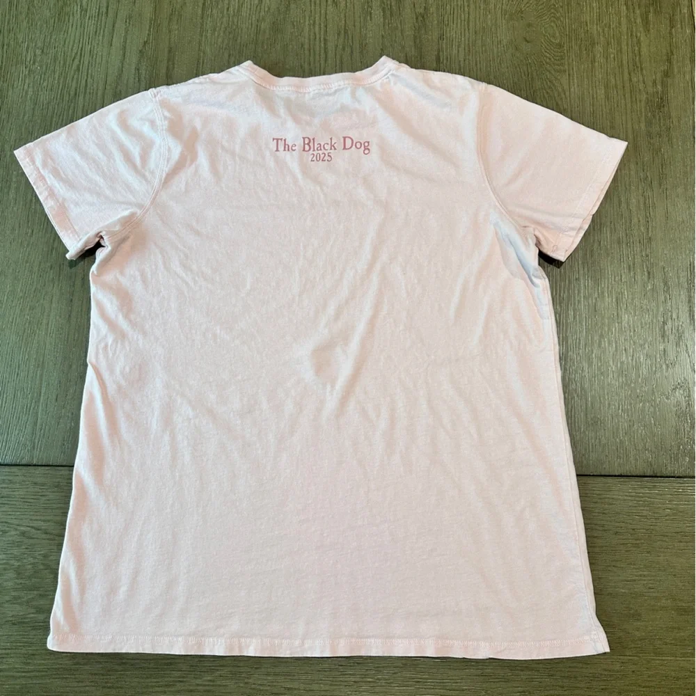 The Black Dog Women’s Classic Short Sleeve T-Shirt Size XL Pink Shell - Picture 6 of 10
